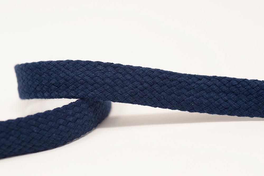 Navy 14mm Tubular Tape Drawstring