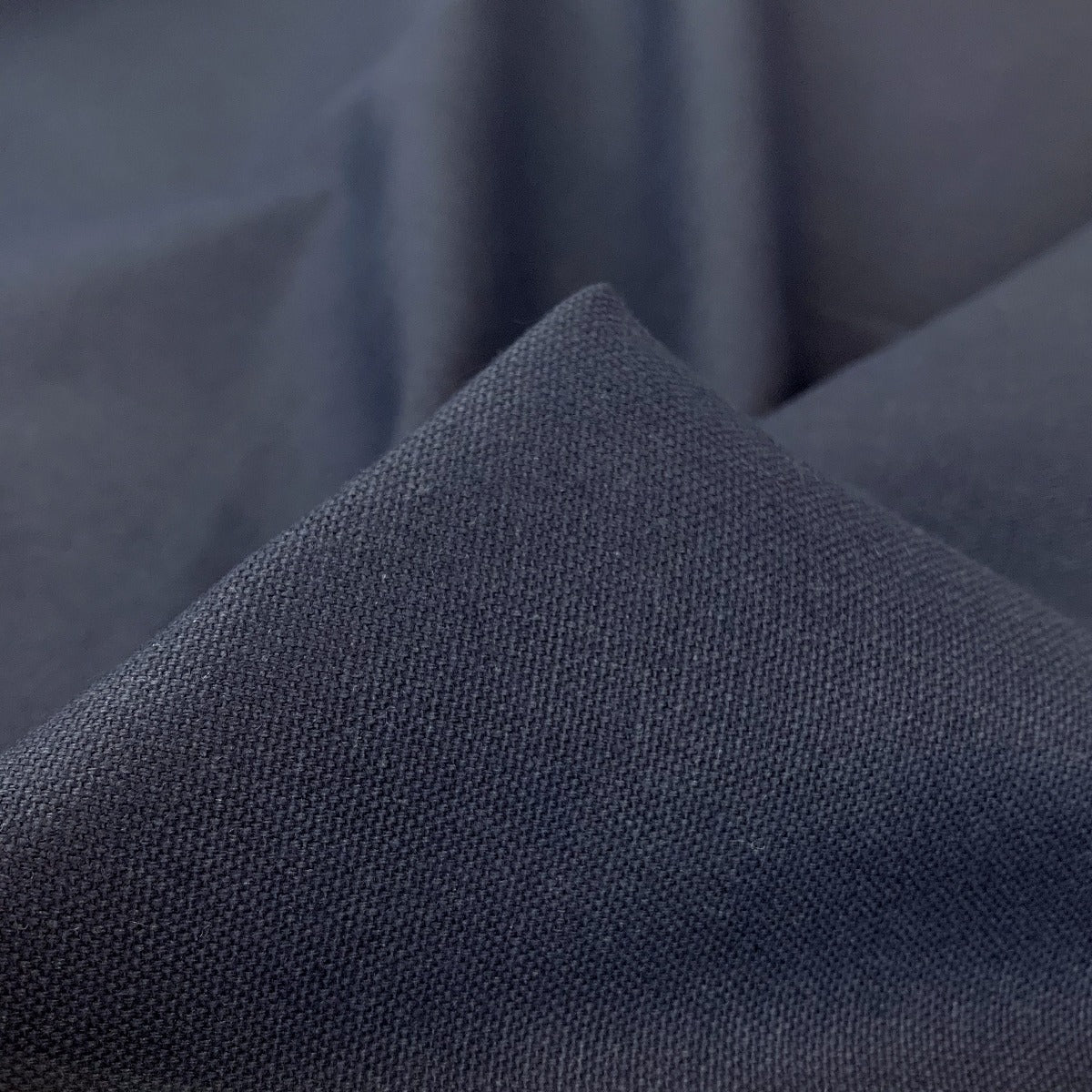 Navy Cotton Canvas Fold