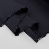 Navy finest italian cotton shirting filo bella fold