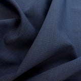 Navy Italian Fine Wool Shirting Fabric Officer Class