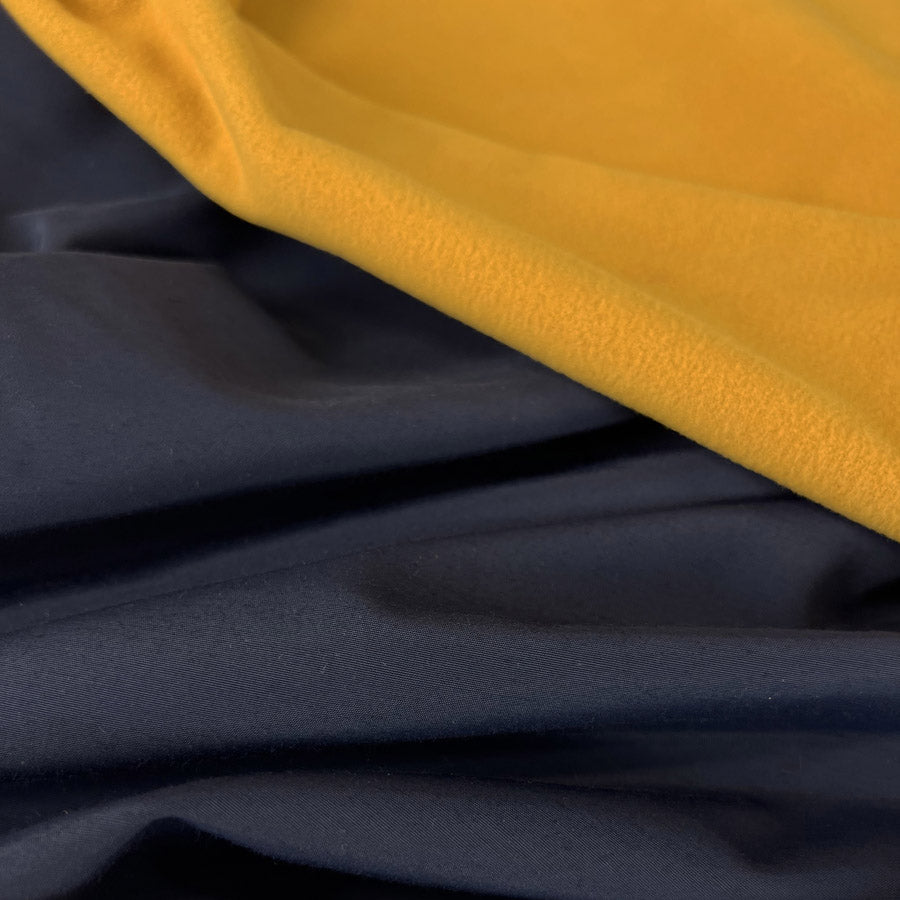 Navy Yellow Soft Shell Coating Fabric