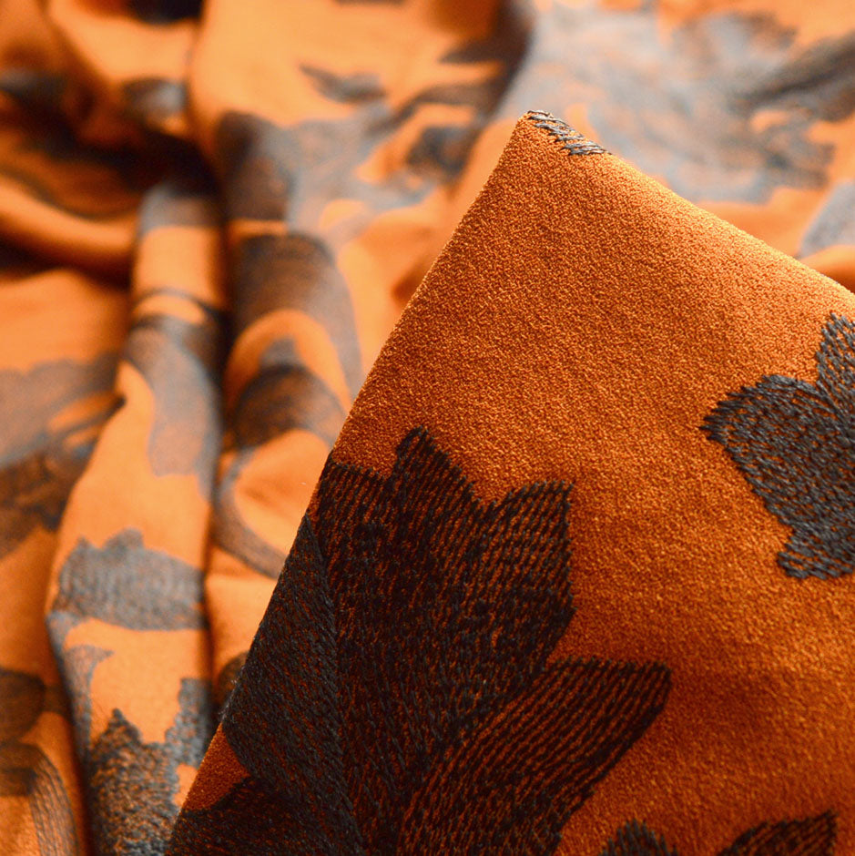 Needle Thread Bronze Polyester Dress Fabric Material Cu