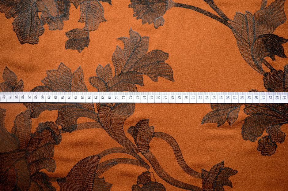 Needle Thread Bronze Polyester Dress Fabric