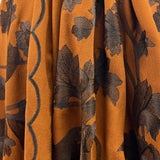 Needle And Thread Polyester Rust Orange Black Floral Embroidered Fabric Cu 80A8D6E3 Beb6 4D34 B372 88495660A2Ae