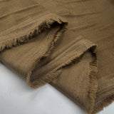 Needlecord brown tan cotton italian woven corduroy shirting fabric fold