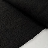 Nera Black Polyester Italian Abstract Quilting Fabric Roll