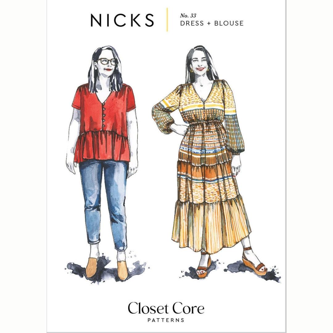 Nicks Dress And Blouse By Closet Core Patterns  Ccfp33 Cover