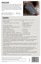 Noodlehead Haralson Belt Bag Pattern Back Cover