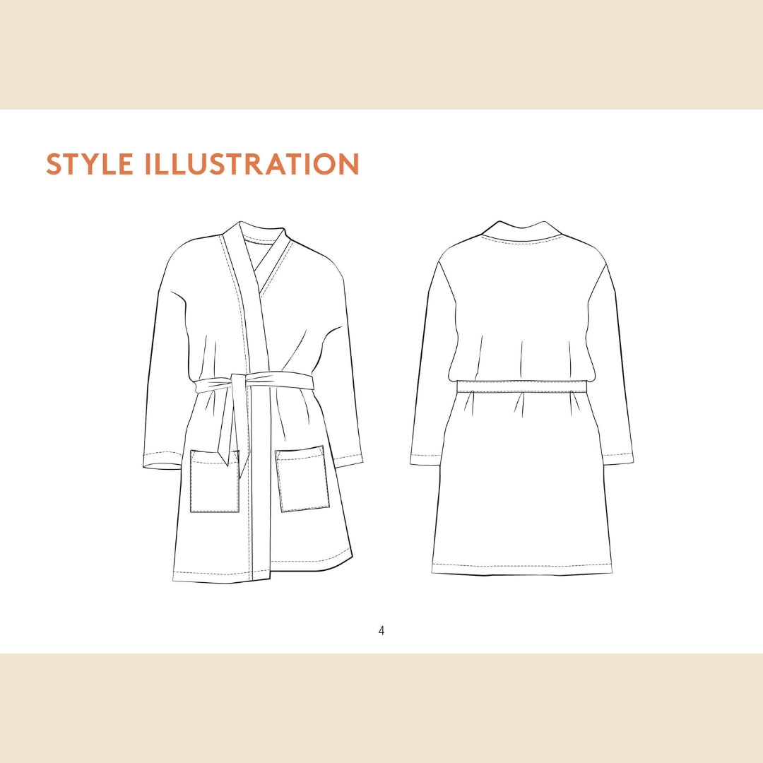 Norma Jean Wrap Pattern Wardrobe By Me Sketch