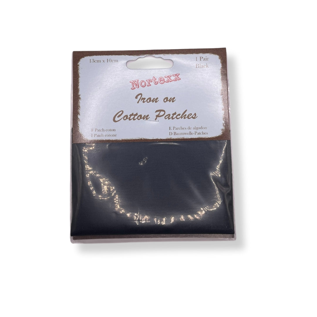 Nortexx Iron On Cotton Patches Navy Pack