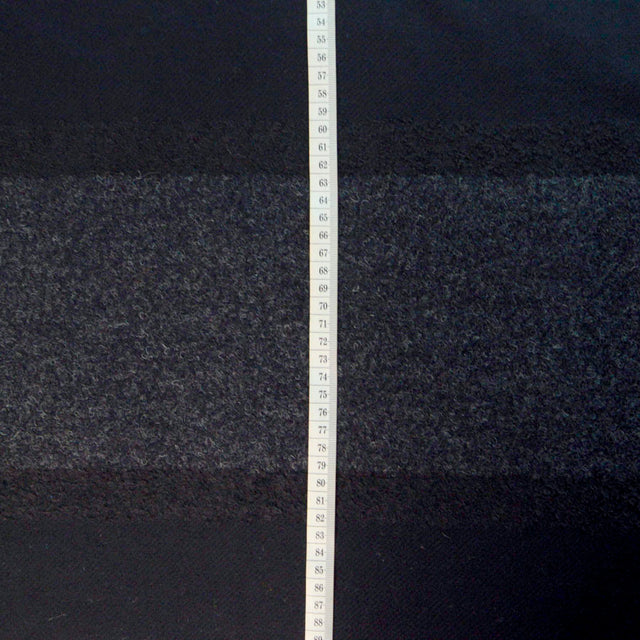 Nostrovia Black Wool Poly Nylon Coat Fabric S