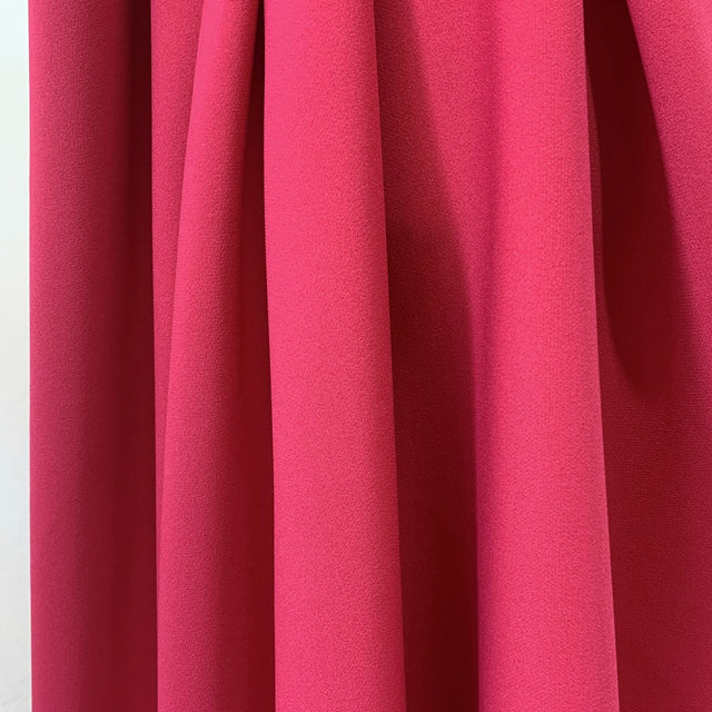 Not The Only Fruit Cerise Polyester Elastane Trousering Fabric Drape
