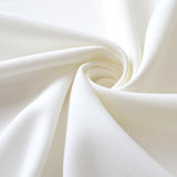 Not The Only Fruit White Polyester Stretch Suiting Fabric Drape Close Up Fabric Photo