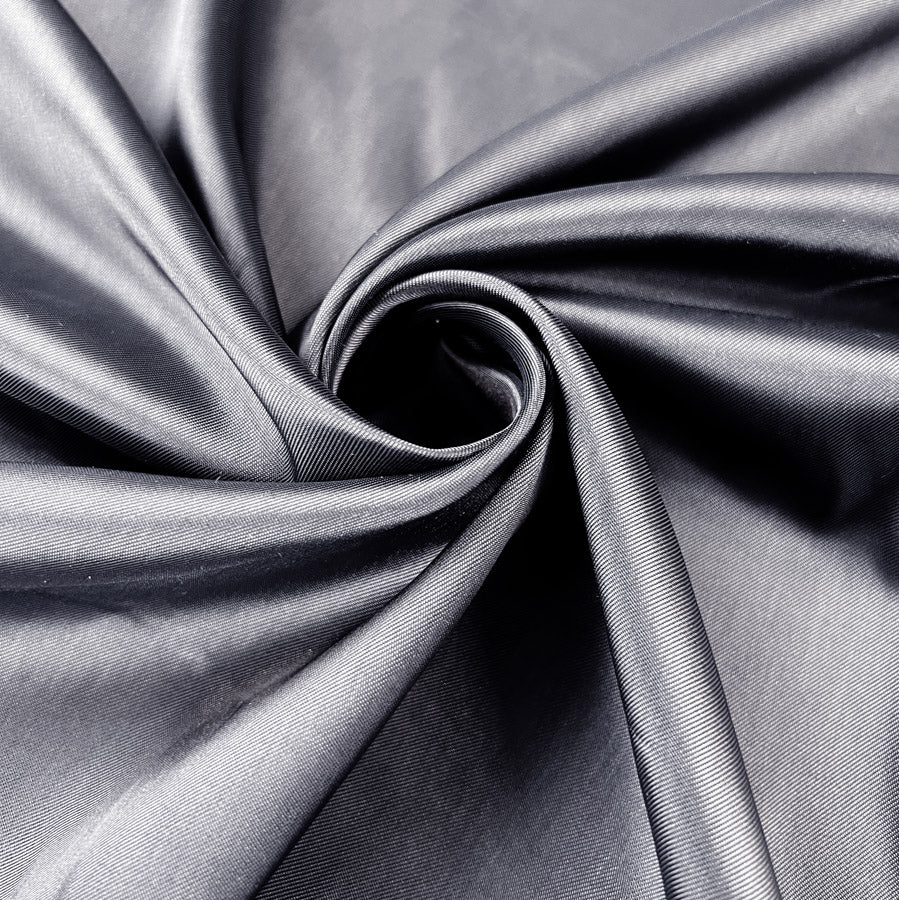 Nylon Lining Fabric Solstice Black Twist