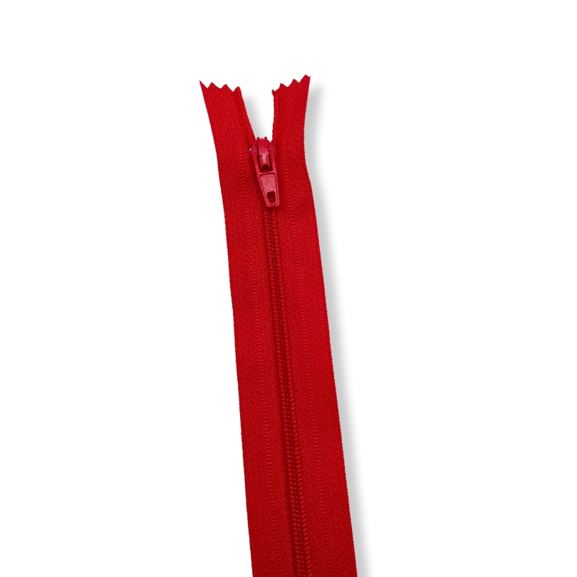 Nylon Zip Bright Red
