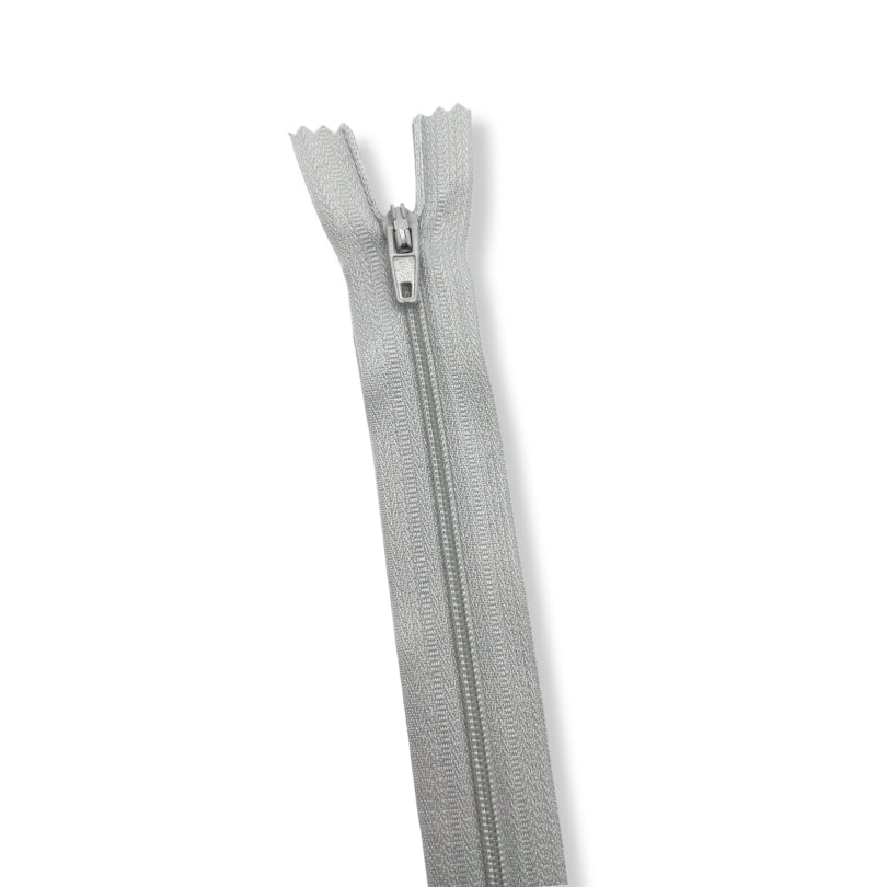 Nylon Zip Pale Grey