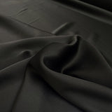 Office Viscose Black Satin Woven Dress Fabric