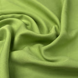 Oliver Viscose Twill Lime Green Plain Fine Lightweight Dress Woven Fabric