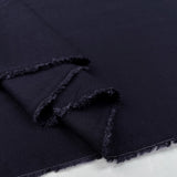 Oliver Viscose Twill Navy Plain Fine Lightweight Dress Woven Fabric Fold
