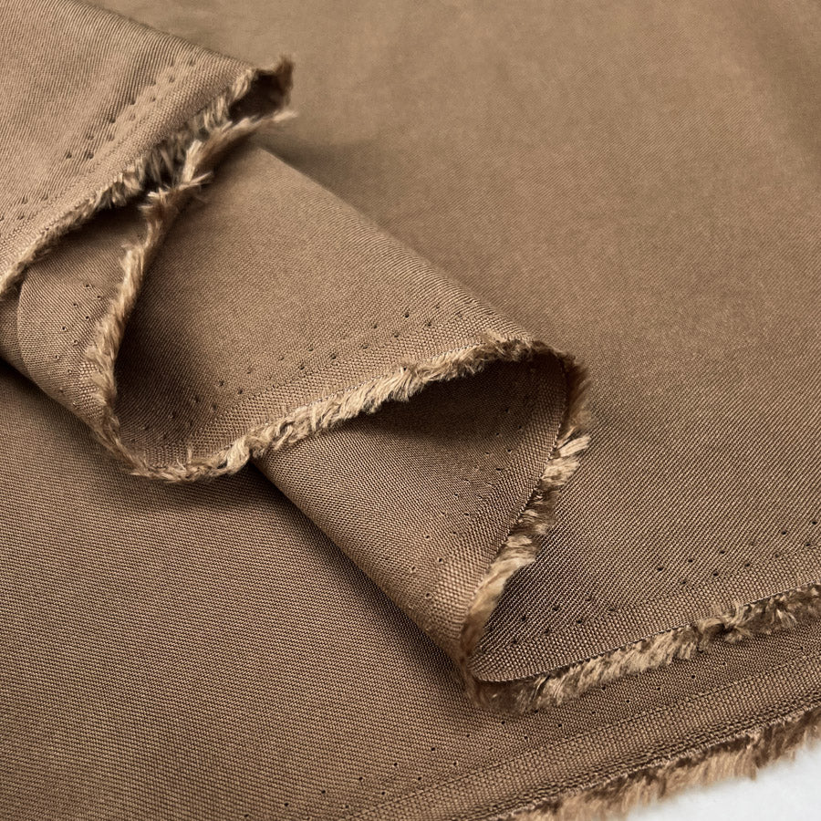 Oliver Viscose Twill Sand Plain Fine Lightweight Dress Woven Fabric Fold