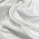 Oliver Viscose Twill Soft White Plain Fine Lightweight Dress Woven Fabric