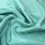 Opaline brocade mint cotton polyester spandex floral jacquard woven dress fabric cu