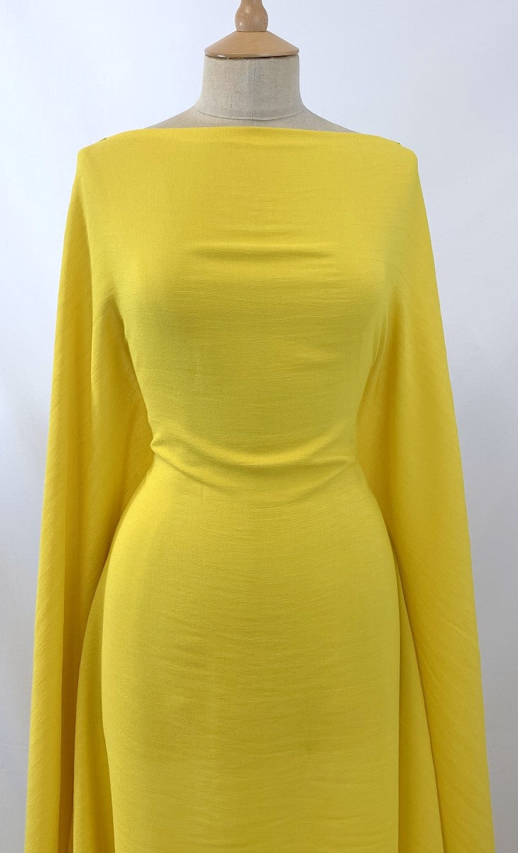 Orbit Yellow Crepe Dress