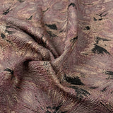 Orchid Brocade Polyester Nylon Metallic Pink Jacquard Floral Dress Fabric