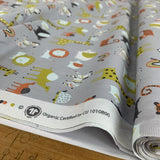 Organic Cotton Safari Grey Gots And Oeko Tex Standard 100%Cotton Poplin Fabric Roll