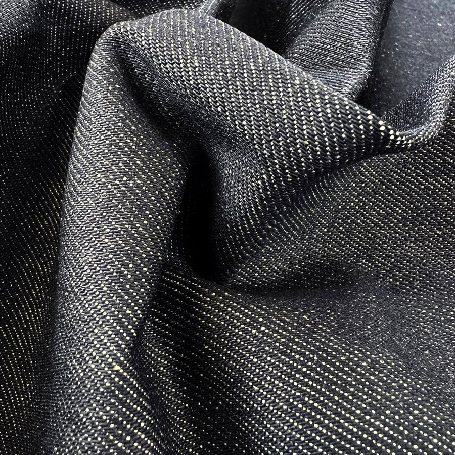 Organic 13 5oz Denim Fabric Red Selvedg Black