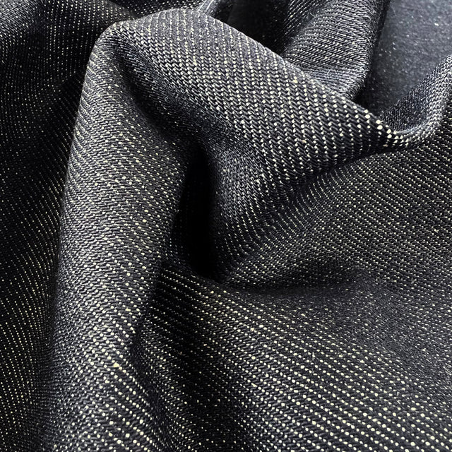 Organic 13 5oz Denim Fabric Red Selvedg Black