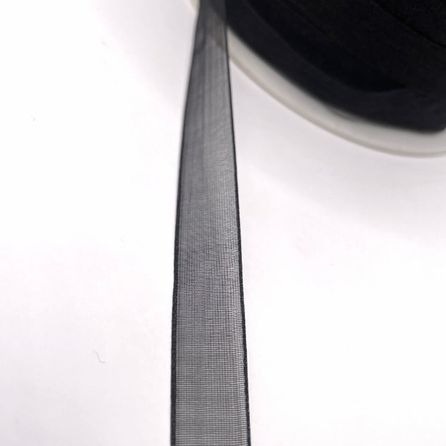 Organza sheer black ribbon 2