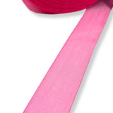 Organza Sheer Pink Shimmer Ribbon 38Mm