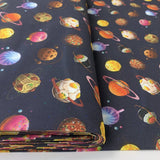 Out Of Space Craft Cotton Psace Navy Craft Fabric B