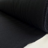 Owl and pusscat midnight dark navy wool italian coating fabric roll