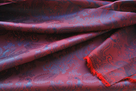 Paisley Changeant Lining Purple D