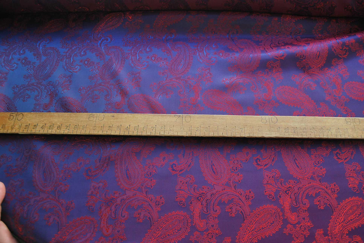 Paisley Changeant Lining Purple S