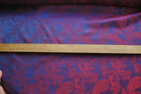 Paisley Changeant Lining - Red/Purple