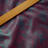 Paisley Changeant Lining Cerise Teal