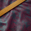 Paisley Changeant Lining  - Cerise/Teal
