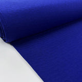 Pansie Royal Cotton Blue Jacquard Floral Woven Shi 2