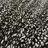 Pebble Mix Jersey Black Beige Abstract Viscose Lycra Stretch Knit Tshirt Fabric