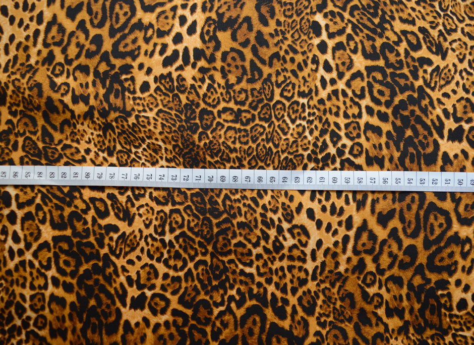 Persian Leopard Cotton Poplin Leopard Dress Fabric S