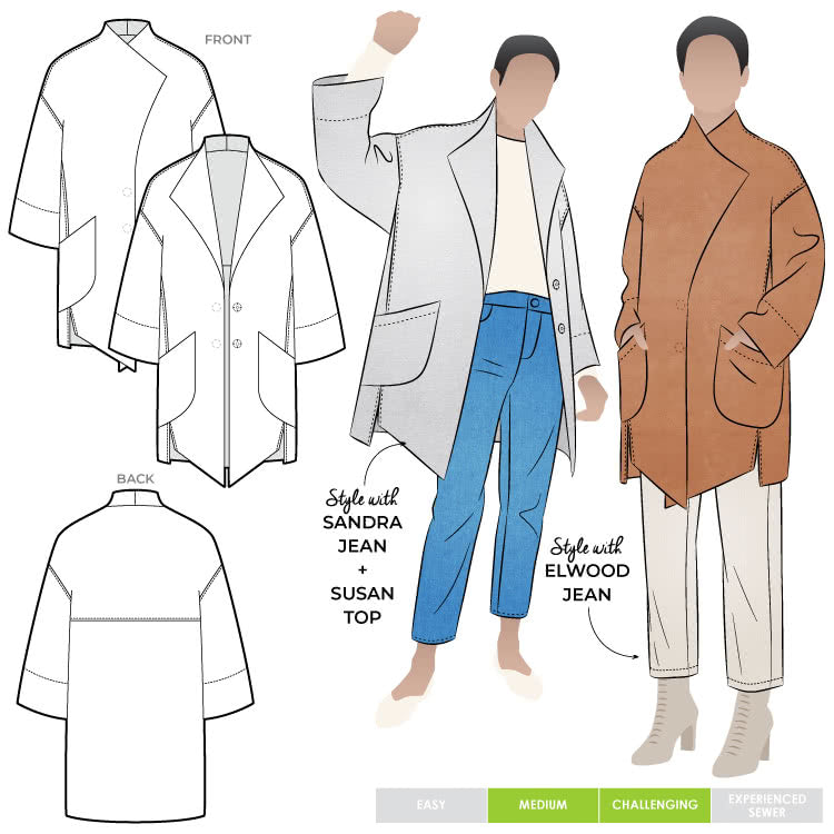 Petra Coat Pattern Style Arc Cover