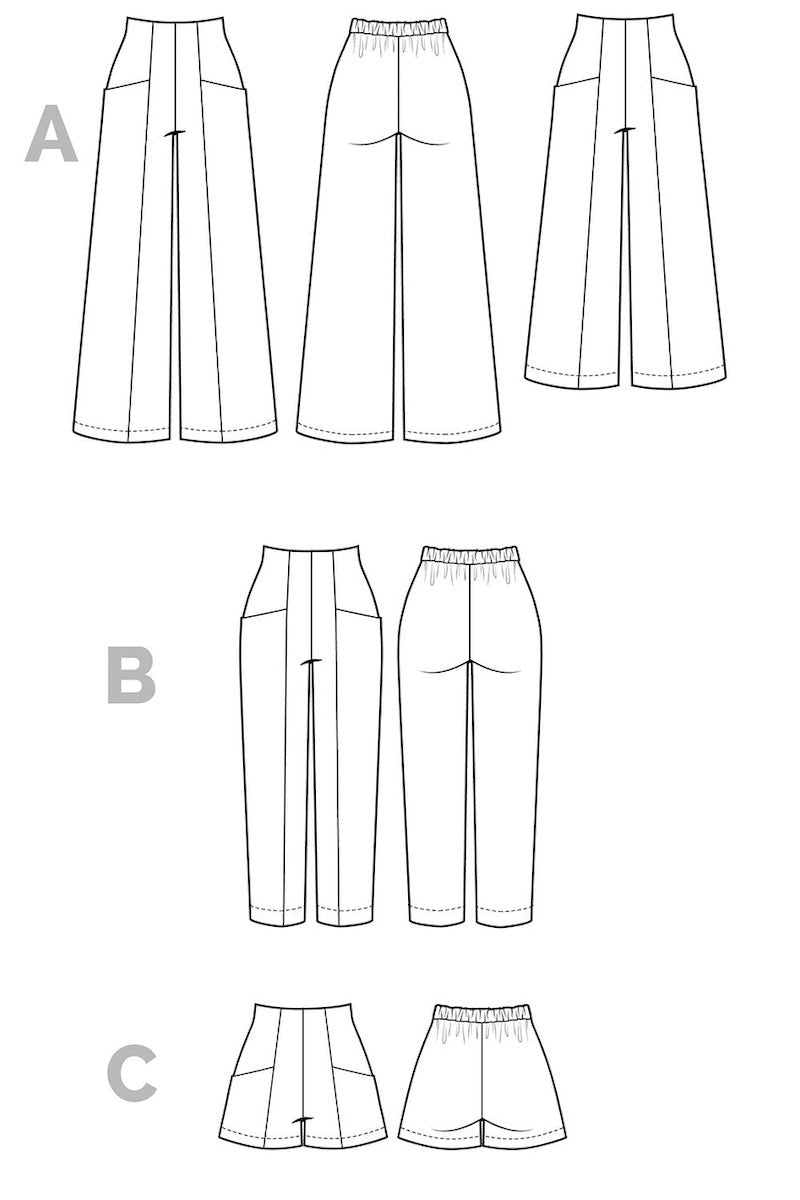 Pietra Trousers And Shorts By Closet Core Patterns 8