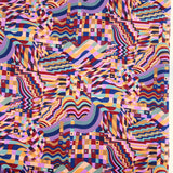 Pima Cotton Lawn Gustav Lilac Multicoloured Geometric Cotton Lawn Shirting Dress Fabric Pattern Fabric Photo