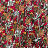 Pima Cotton Lawn Joshua Tree Red Orange Cactus Plants Cotton Lawn Dress Fabric Pattern Fabric Photo