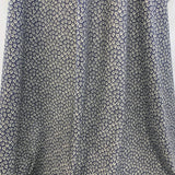 Pima Cotton Lawn Leaf Navy Fine Cotton Lawn Leaf Pattern Drape Fabric Photo Custom