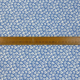 Pima Cotton Lawn Leaf Sky Fine Cotton Lawn Leaf Pattern Scale Fabric Photo Custom
