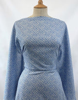 Pima Cotton Lawn Leaf Sky Fine Cotton Lawn Leaf
